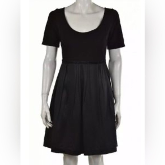 THEORY Melody Black Silk Short Sleeve Casual Dress- Size 4 - Picture 3 of 6